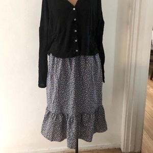 Floral Midi Skirt 🍃🌸🌷